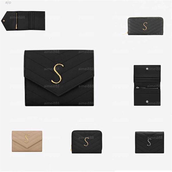 

2022 new l bag billfold women wallet men pures high-end luxury designer s with box