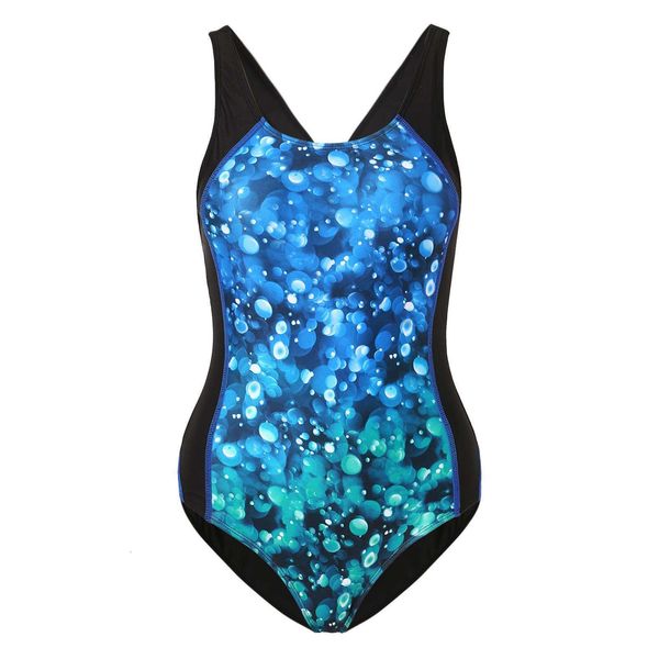 

swimsuit starry sky womens summer siamese conservative large size slimming swimming pool professional training, White;black