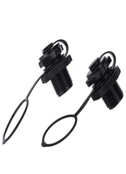 

2pcs new black plug boat drain valve cap boat accessories for kayak inflatable boat dinghy speedboats2899388