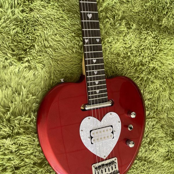 

custom heart guitar in stock and different colore fast ship