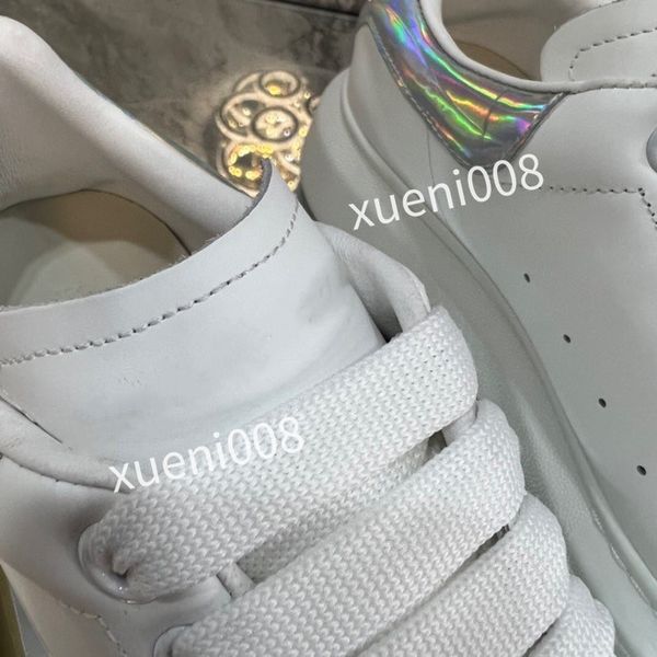 

2023woman mans fashion quality casual shoes heel leather lace-up sneaker running trainers letters flat printed sneakers, Red;white