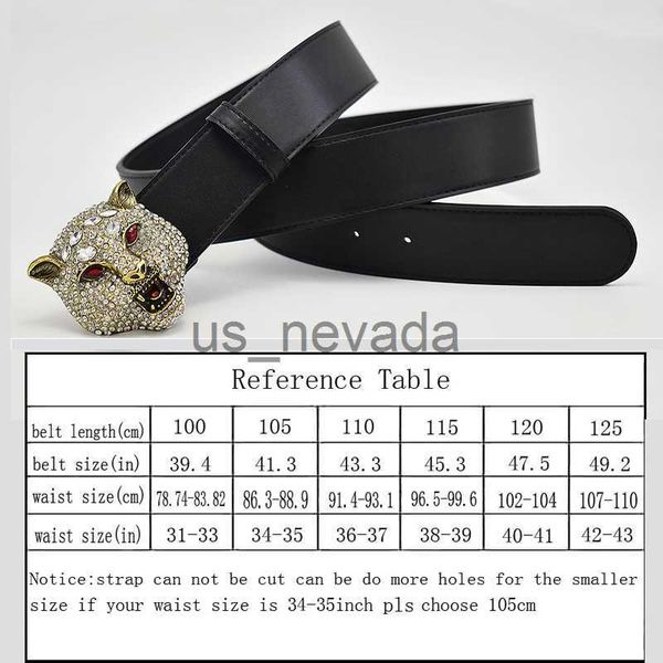 

other fashion accessories western rhinestone tiger design alloy black leather men belt fashion business luxury pair jeans causal pants strap, Silver