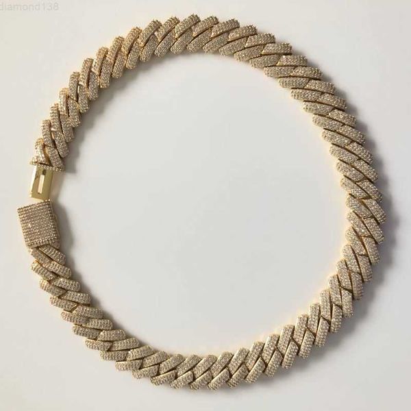

jewelry white gold 18k 925 silver diamond chain men