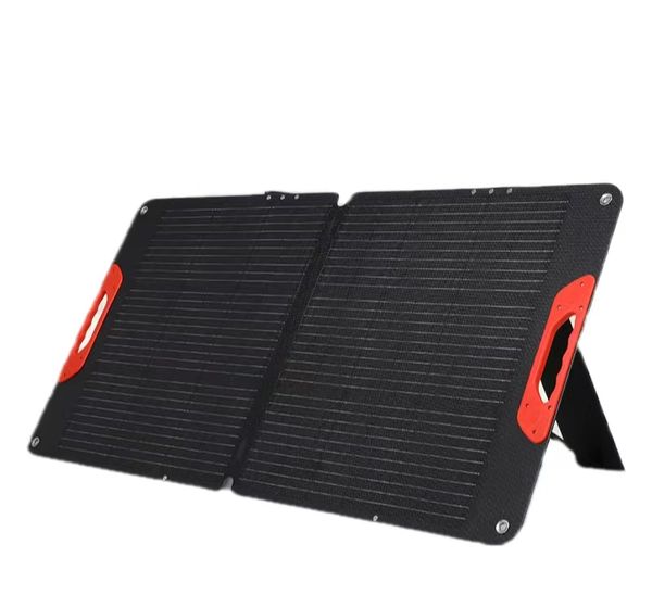 

100w18v solar phone energy storage folding bag outdoor solar panel etfe integrated layered ultra thin and ultra light 2-fold solar charging
