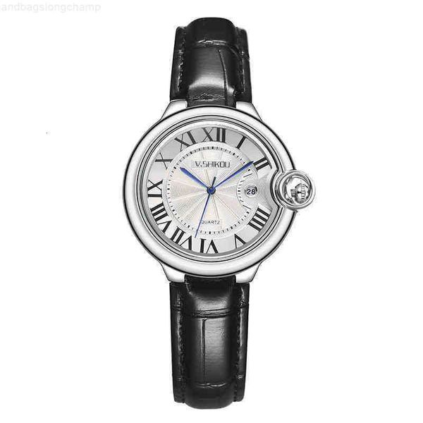 

luxury watches for women ballon bleu women's watch new balloon female advanced sense simple student leather waterproof light luxury bub, Slivery;golden