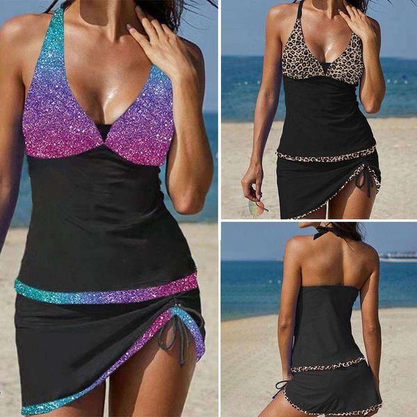 

bikini vacation swimsuit womens v neck split drawstring women, White;black