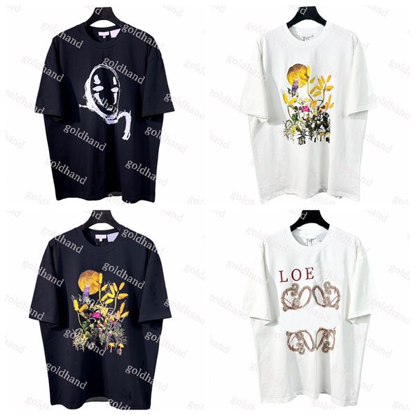 

new printed t shirt designer pure cotton mens tank women men summer loose short sleeve tees oversize clothing, White;black