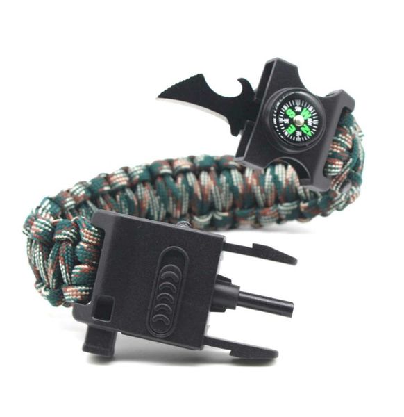 

lamp riding outdoor wilderness umbrella rope bracelet survival knife1827949, Silver