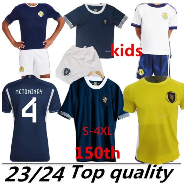 

scotland 150th anniversary soccer jerseys home special edition tierney dykes adams football shirt christie mcgregor mcginn mckenna men kit k, Black;yellow