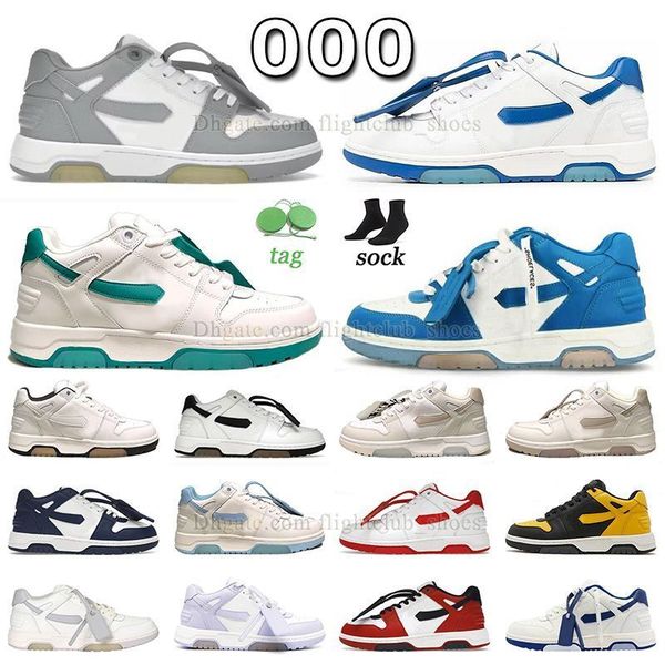 

2023 casual shoes out of office scarpe flat loafers white blue green grey black brown yellow mens womens sneaker ooo leather vintage ooo pla