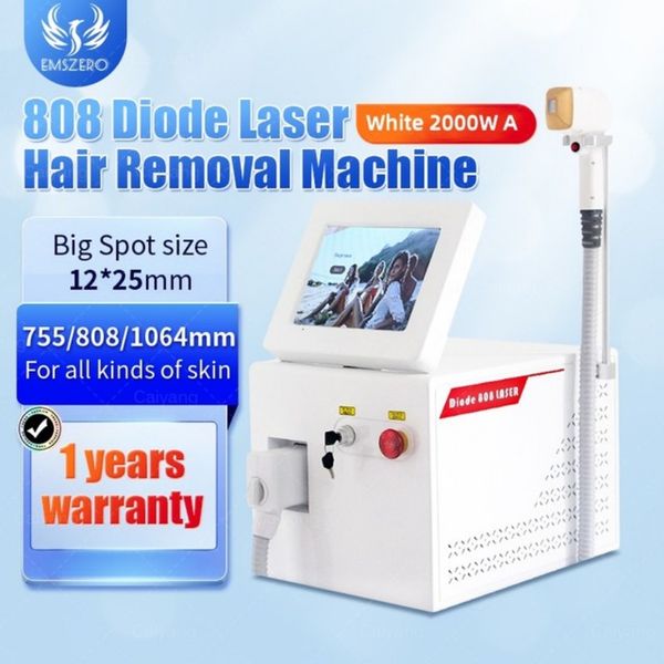 

diode laser hair removal machine 3 wavelength 755nm 808nm 1064nm 2000w ice platinum painless permanent hair removal ce