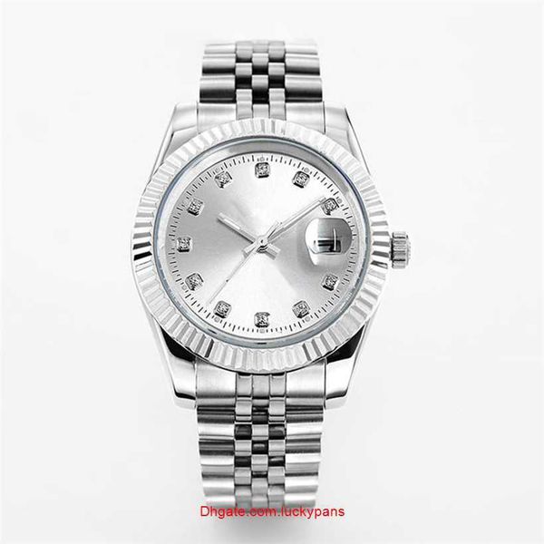 

r olax watches man designer watch automatic auto date watches 36 41mm stainless steel luminous waterproof 28 31mm women watch couples style, Slivery;black