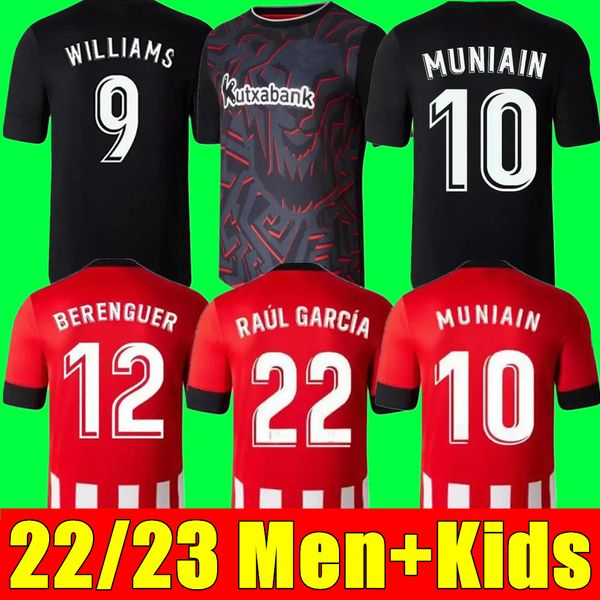 

22 23 club soccer jerseys berenguer 2021 2022 muniain athletic bilbao home away williams football shirt raul garcia villalibre jersey sancet, Black;yellow