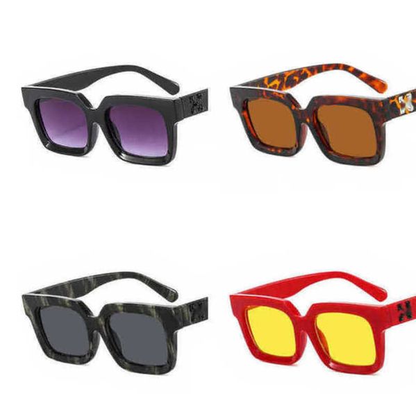 

luxury fashion frames offs sunglasses brand men women sunglass arrow x frame eyewear trend hip hop square sports sun glasses travel sunglass, Black