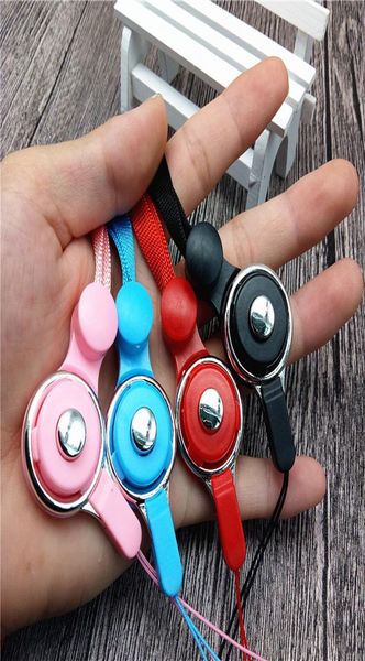

secondgeneration multifunctional detachable mobile phone hanging neck pleated neck lanyard braided rope ring lanyard9495180, Silver