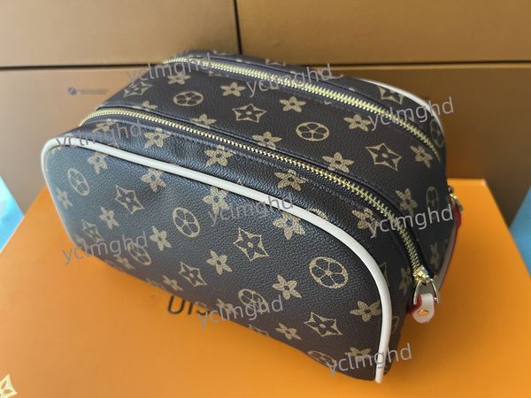 

fashion double zipper men travelling toilet bag designer women wash large capacity cosmetic bags toiletry pouch makeup bags