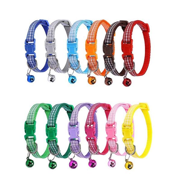 

wholesale of new small plaid collars, casual colored woven dog collars, cat collars, pet bells, neck collars, and collars