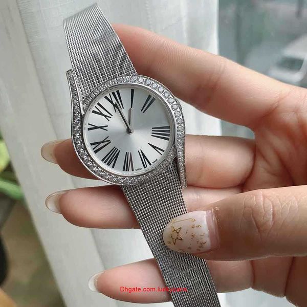 

r olax luxury womens watches quartz watch 32mm comfortable mesh strap roman dial life waterproof designer watchs fashion wristwatches ayw va, Slivery;black