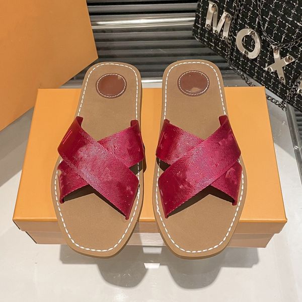 

designer sandals slipper women sandal triple black white resin pattern mens womens west slippers slides slider slider shoes flip flops