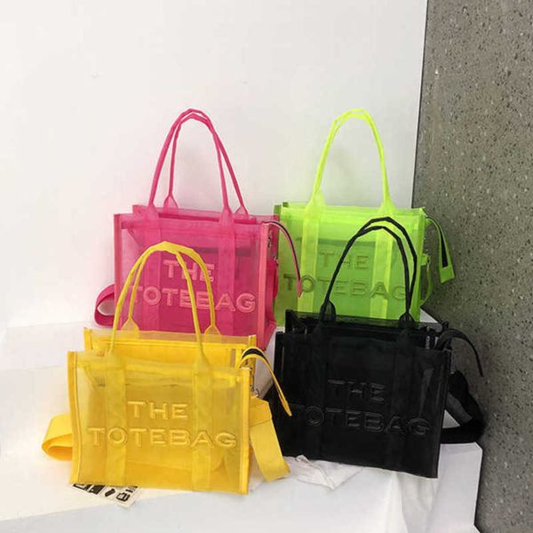 

2023 summer bag women tote bags designer beach bag simple luxury shopping basket totes purse lady jelly messenger bags handbag 230531