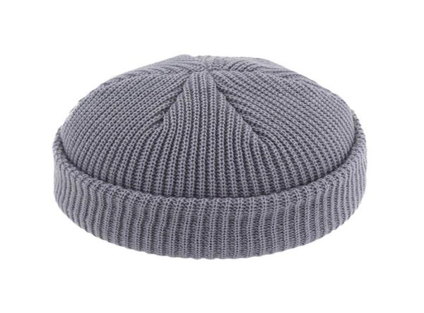 

knitted hats for women skullcap men beanie hat winter retro brimless baggy melon cap cuff docker fisherman beanies hats for men5029209