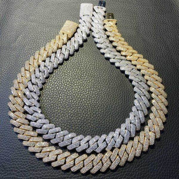 

iced out bling bling copper cuban chain jewelry for men, Silver