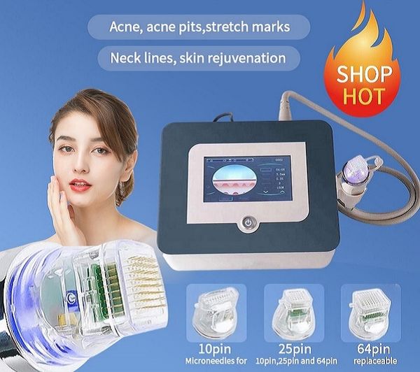 

beauty microneedle roller items 4 tips fractional rf microneedle machine facial care body slimming stretch marks machine