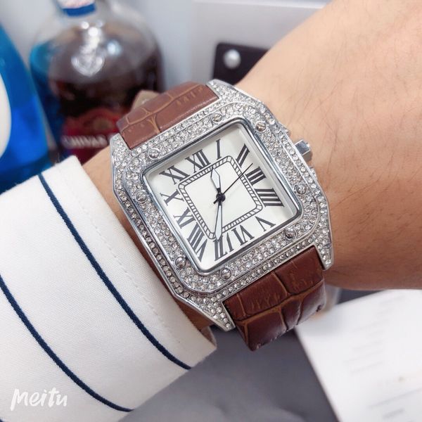 

women's watch automatic quartz movement brand watch rubber belt business sports transparent watch imported crystal mirror battery watch, Slivery;brown