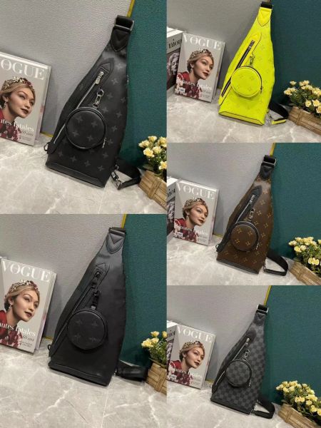 

designer duo sling bag m30936 chest bag luxury monograms leather shoulder bag crossbody sling backpack day bag for men travel hiking anti th