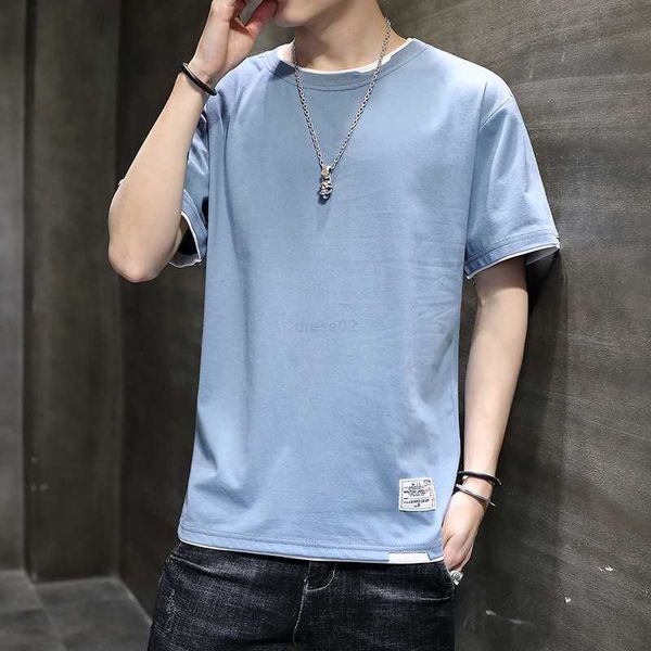 

2023 new short sleeve mens t shirt mens summer thin designer shirt ice silk fashion brand half sleeve pure cotton tshirt men's ice feel, White;black