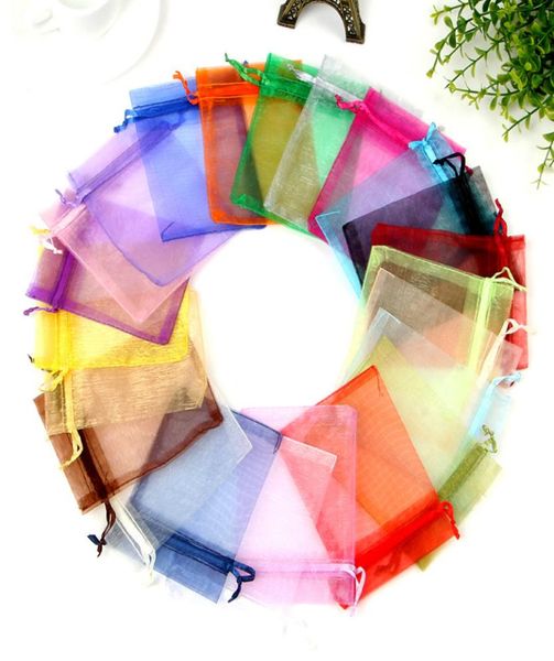 

christmas jewelry bags handbags organza wedding party xmas gift pouch drawstring bag m41873191820, Black