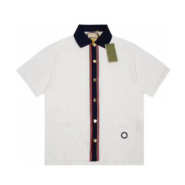 

designer polo men shirt fashion tshirt women t shirts tees loose casual polos couples luxurys clothing sleeve business clothes cv87, White;black