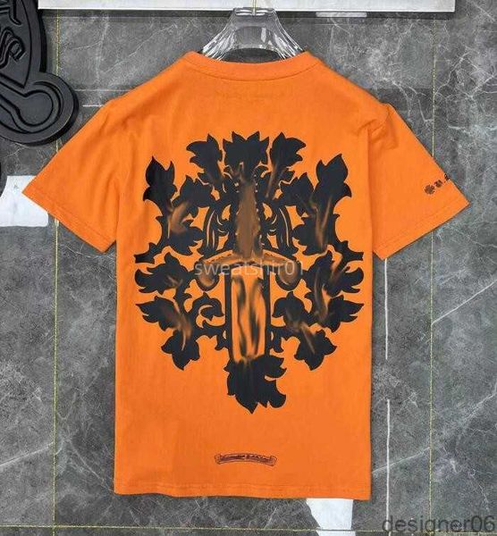 

classics mens t shirts heart brand crew neck chromes short sleeves tees ch t-shirts sweater casual horseshoe sanskrit, White;black