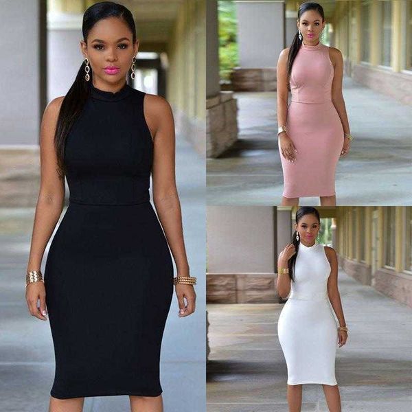 

fashion womens wear dress nightclub sleeveless solid color, Black;gray