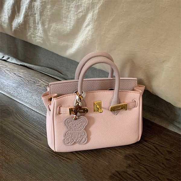 

fashion bag h family birkins women colored bear simple women's handbag shoulder crossbodyqqqq