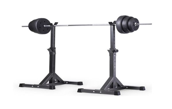 

new2pcs adjustable rack standard solid steel squat stands barbell4385759
