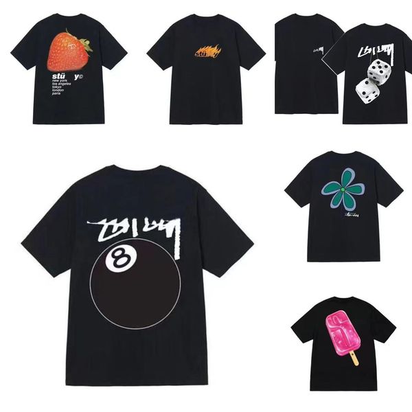 

men's t-shirts mens womens designer t shirts printed fashion man t-shirt cotton casual tees short sleeve luxury hip hop streetwear tshi, White;black