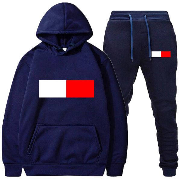 

men set men's tracksuits sweatshirts casual suits men womens track suit coats man designer tommy jacket sports pants joggers trousers, Gray