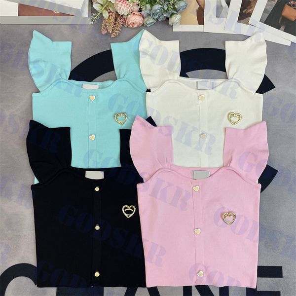 

womens designer tanks letter rhinestone t shirt love button camisoles outdoor vacation ladies tees clothing, Black;white