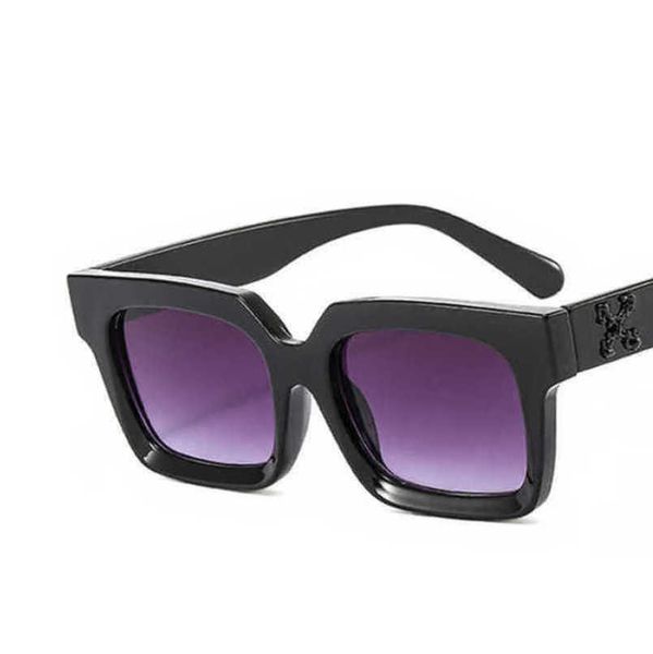 

frames fashion luxury sunglasses brandoffs men women sunglass arrow x frame eyewear trend hip hop square sports sun glasses travel sunglasse, Black
