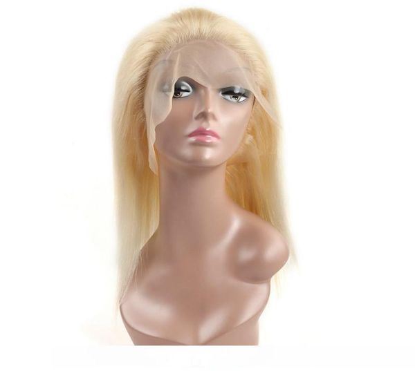 

b blonde hair brazilian straight human hair wigs blonde color 613 human hair lace front wigs peruvian indian3620619, Black;brown