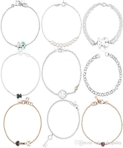 

925 sterling silver spanish brand love inlaid diamond bracelet and original jewelry whole are suitable for partie9137739