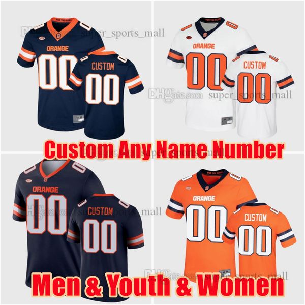 

custom s-6xl syracuse orange college football ian hawkins jerseys james williams maximilian von marburg aaron bolinsky joey kelly midkiff an, Black