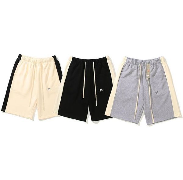 

california limited ess mens shorts summer mens cotton shorts loose street drawstring mid pant trend sports shorts designer basketball pants, White;black