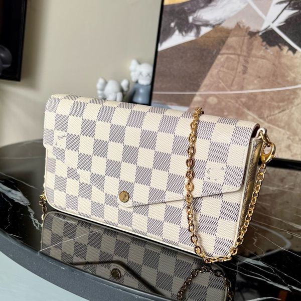 

women designer bag pochette felicie shoulder bags handbag purse crossbody messenger bags 3pcs/set sac luxe flower clutch chain coin pouch to