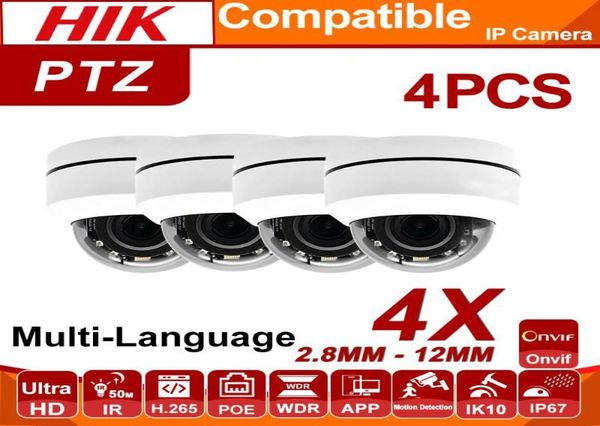 

cameras 5mp 4x ptz speed dome poe ip whole 4pcslot camera 2812mm security cctv ir h265 plugplay with hikvision nvr4825443