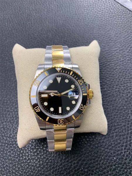

2023 men's designer fashion automatic mechanical ceramic watch 41mm all stainless steel slide clasp watch sapphire luminous watch, Slivery;brown