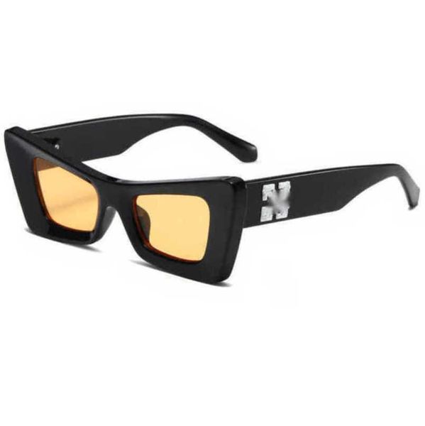 

fashion frames luxury offs sunglasses men women brand cat's eye sunglass arrow x frame eyewear sun glasses bright sports travel sunglas, White;black