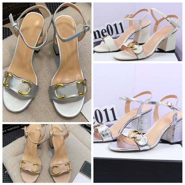 

designer sandals summer new one line sandals buckle korean fashion sandals women's fashion thick heel high heel women's sandals 5c, Black