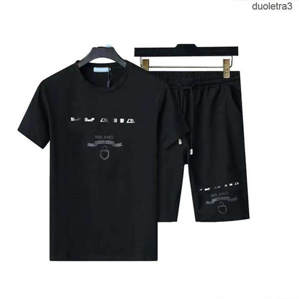 

2023 summer mens designers tracksuits jogging suit men tracksuit pullover running sweatshirt man short sleeve pants fashion sweat track su r, Gray